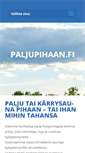 Mobile Screenshot of paljupihaan.fi